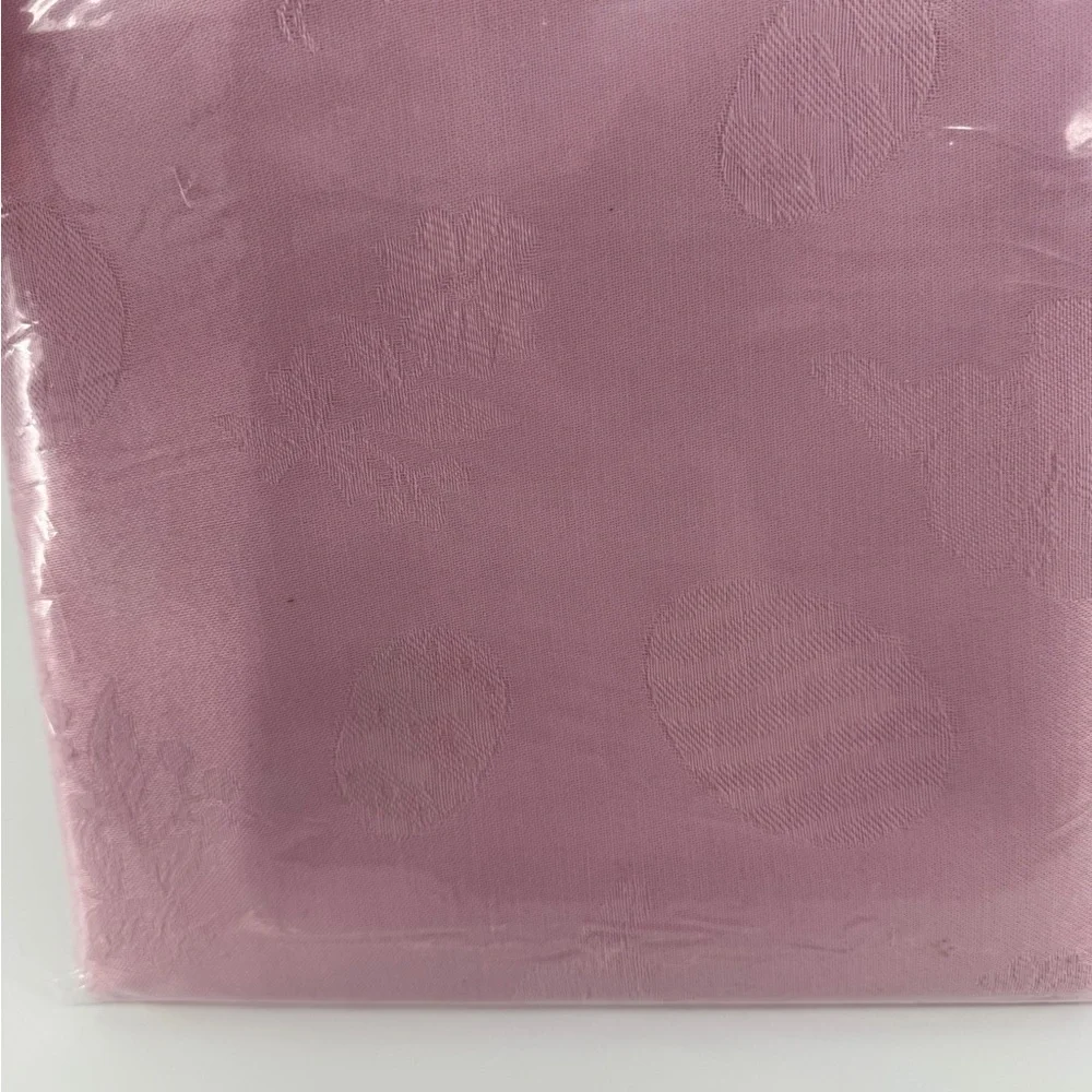 NEW Sonoma Easter Damask Printed Light Pink Tablecloth, Oblong 52